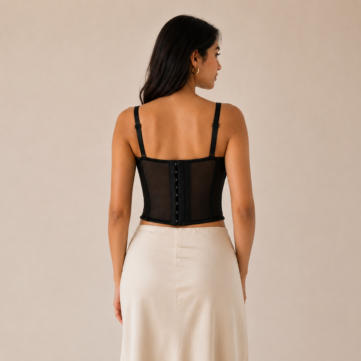 Sequin Corset Bustier Top
